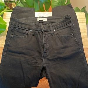 Madewell Black 9” High-Rise Skinny Jeans